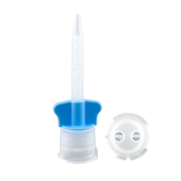 Mixing tips fine blue-short 64mm, 1:1 Ratio (Pack of 48 pieces) – oficiali Falcon Medical produkto nuotrauka
