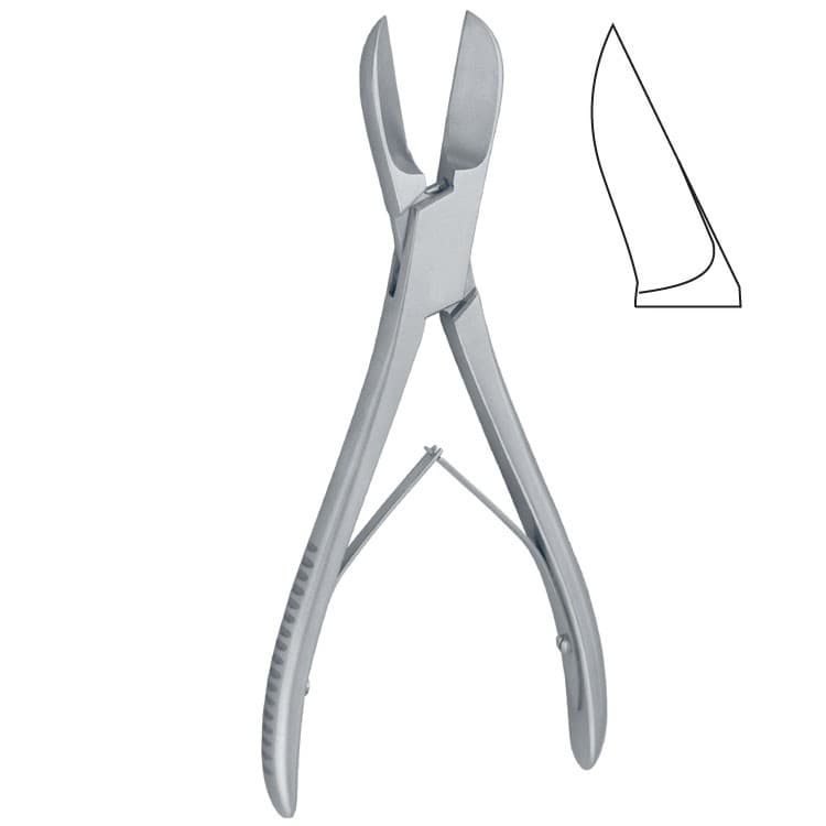 Liston bone cutting forceps curved 170mm – oficiali Falcon Medical produkto nuotrauka