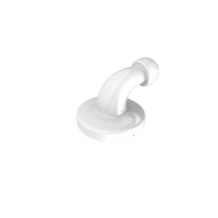 Ceramic lingual buttons with hook, bondable (Pack of 10 pieces) – oficiali Falcon Medical produkto nuotrauka