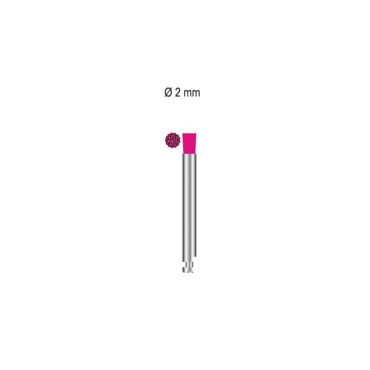 SMART Prophy brush Microtuft Ø 2.35mm, pink nylon soft RA – oficiali Falcon Medical produkto nuotrauka