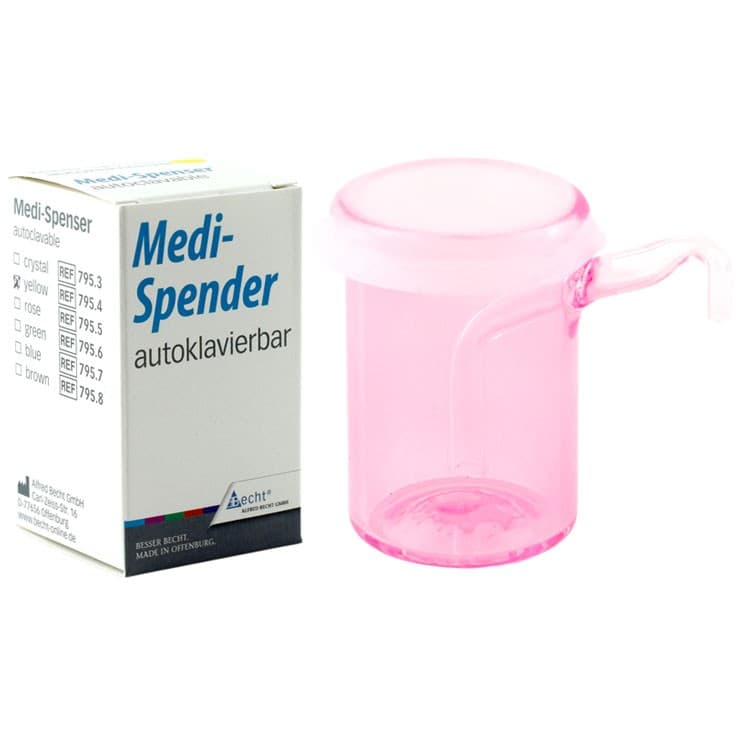 Medi-Spenser with silicone membrane rose autoclavable – oficiali Falcon Medical produkto nuotrauka