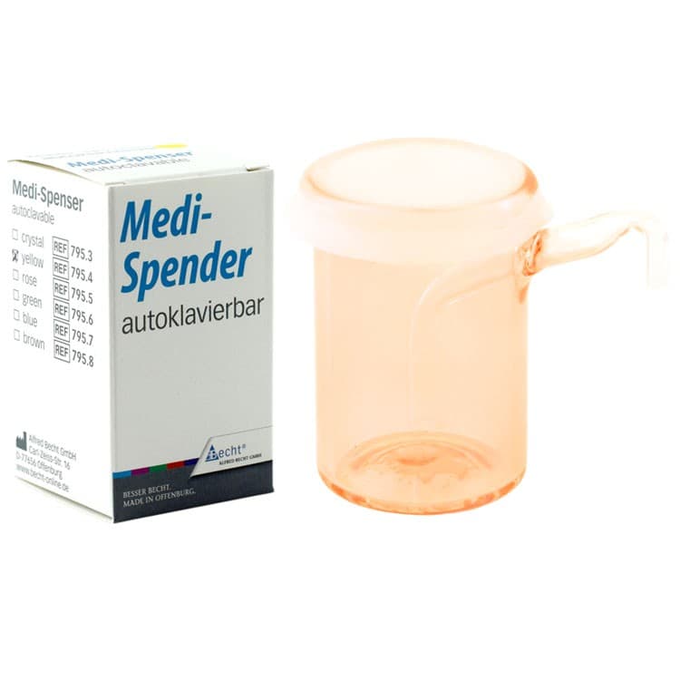 Medi-Spenser with silicone membrane brown autoclavable – oficiali Falcon Medical produkto nuotrauka