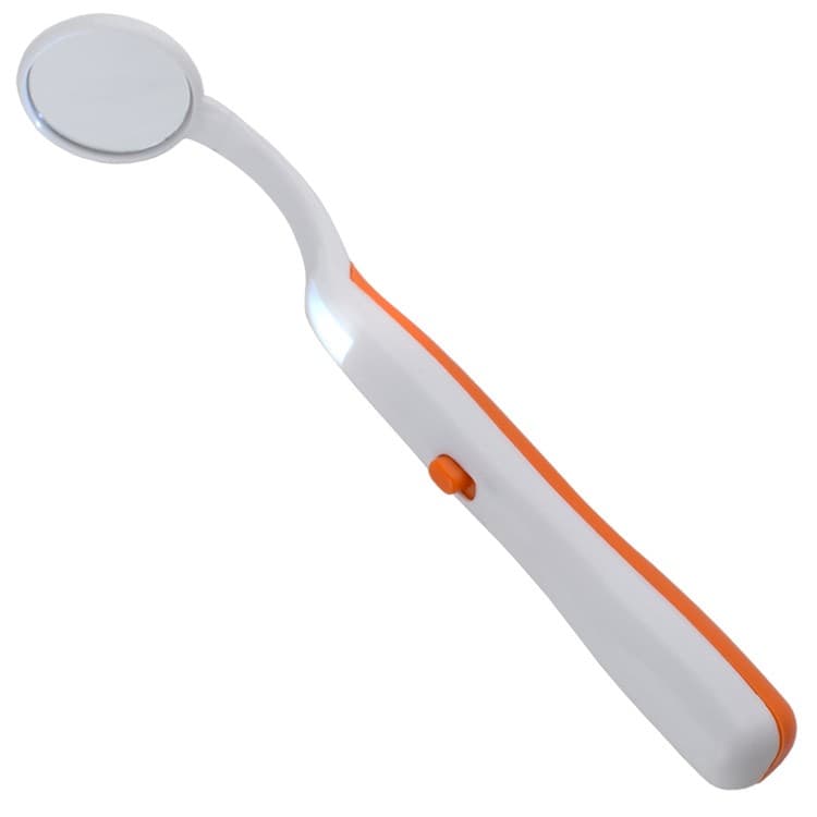 Disposable dental mirror plain with light Ø 24 mm – oficiali Falcon Medical produkto nuotrauka
