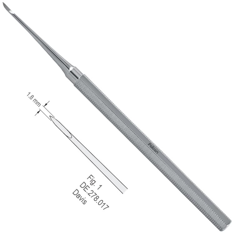 Elevator root tip pick SE Davis fig. 1 – oficiali Falcon Medical produkto nuotrauka